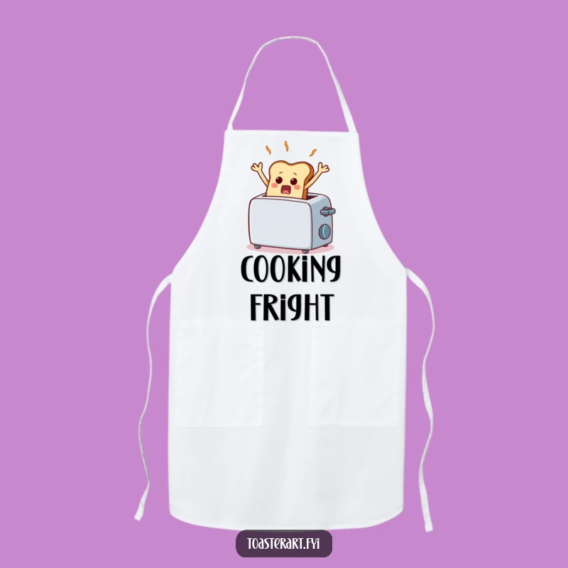 Funny Frozen Toast Apron - Kitchen Scared Bread Wear, Chef's Comical Gift