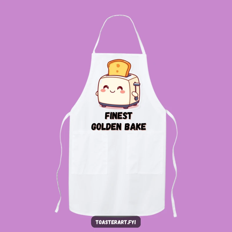 Funny Toaster Slice Apron: Cook Up Golden Breakfast Smiles