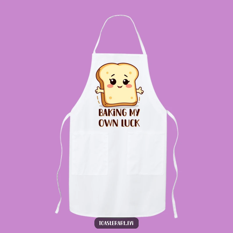 Funny Bread Slice Apron: Cook with a Wink, Ideal Funny Gift
