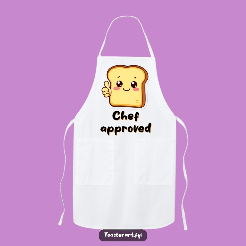 Funny Thumbs Up Toast Apron: Chef's Gear for Positive Cooking