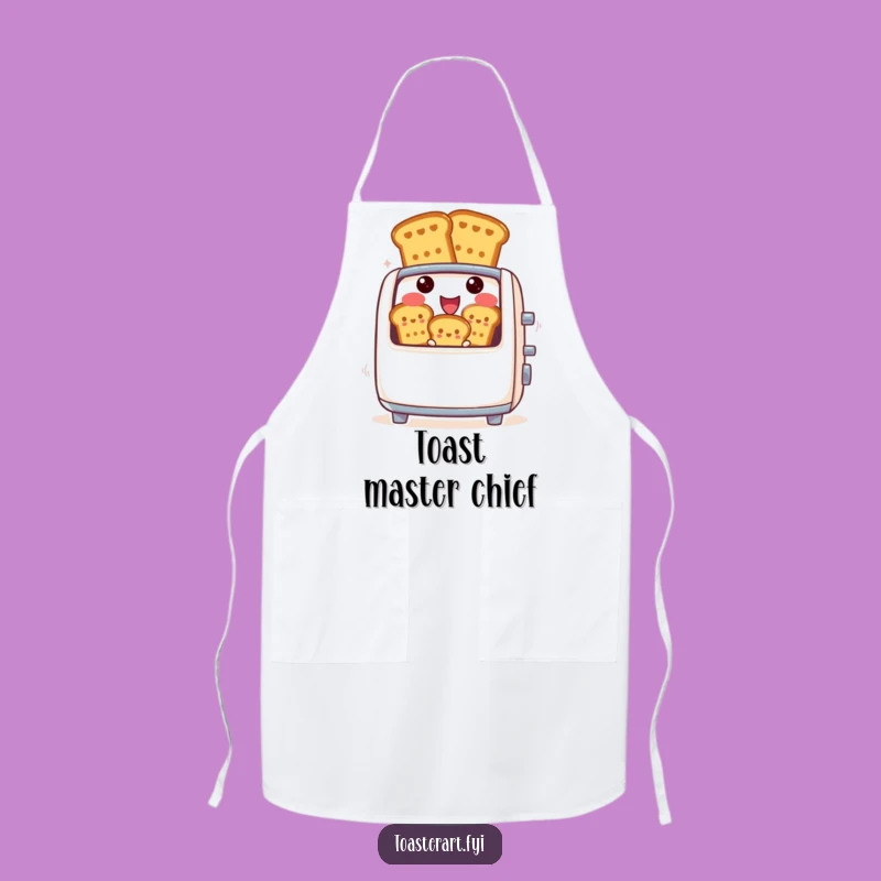 Funny Toaster Chef Apron - Cook with Cheerful Breakfast Style