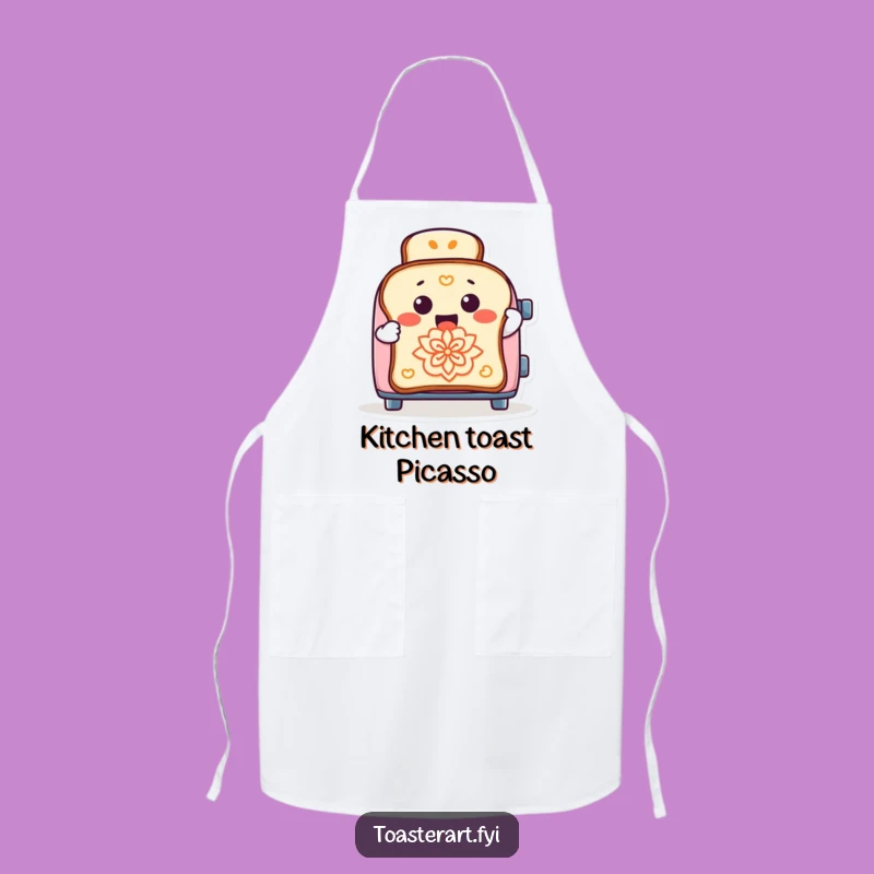 Funny Toaster Chef Apron: Hilarious Kitchen Art for Aspiring Cooks