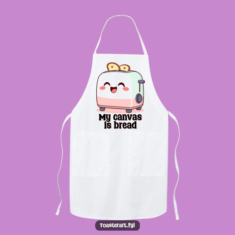 Funny Toaster Art Apron - Chef's Hilarious Kitchen Companion Gift