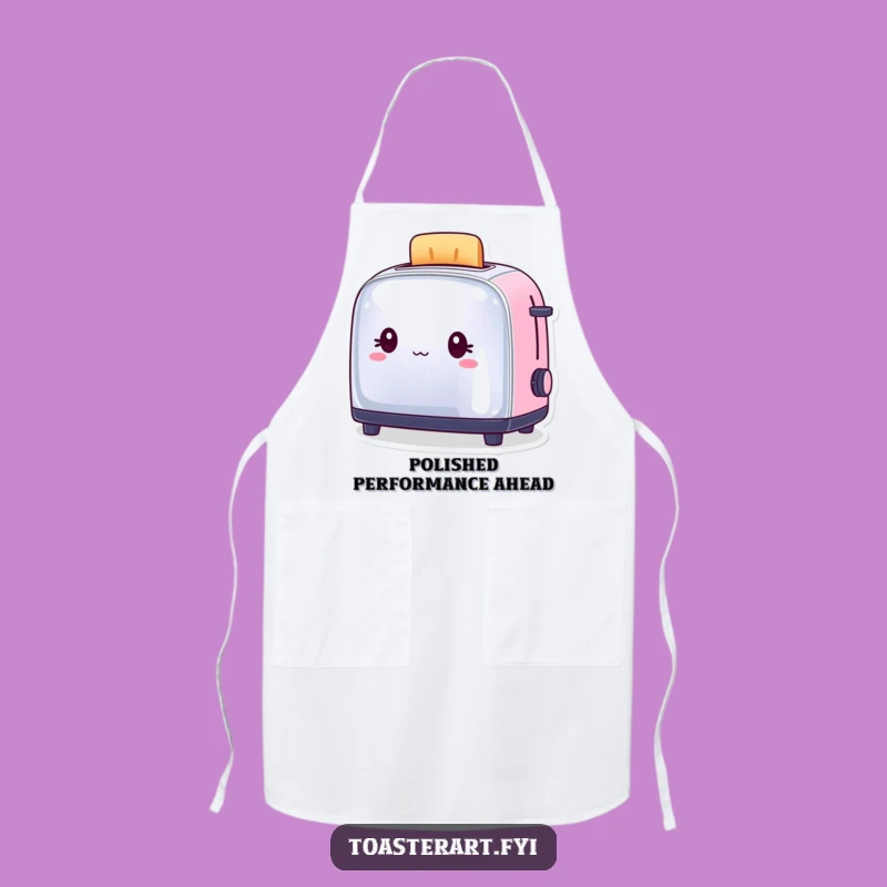 Funny Toaster Reflection Apron: Cook with Confidence and Hilarious Style