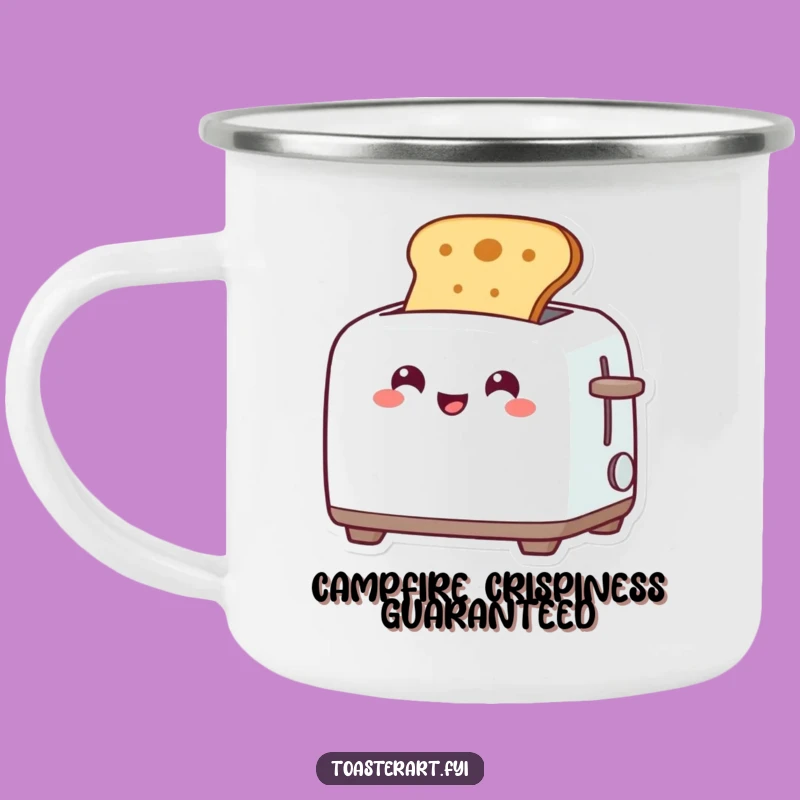 Funny Toaster Pop-Up Camping Mug: Rugged Humor for Outdoor Breakfast Adventures