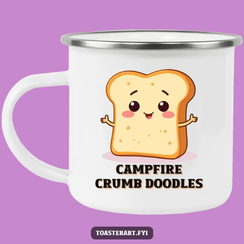 Funny Bread Crumb Camping Mug: Adventure Fuel, Hilarious Outdoor Gift!