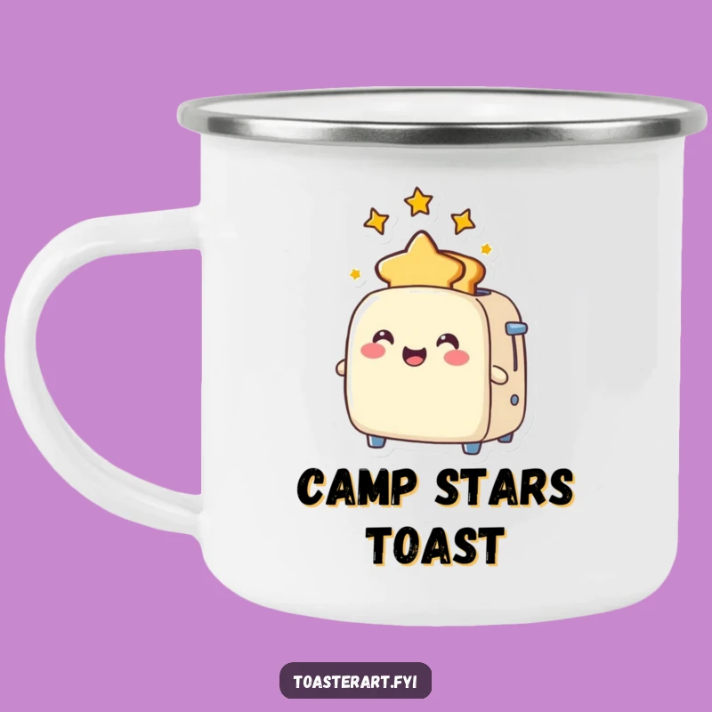 Funny Star Toast Toaster Camping Mug: Joyful Camp Buddy, Perfect Humorous Gift