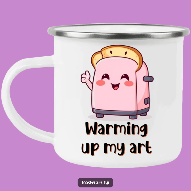 Funny Toaster Camping Mug: Outdoor Toast Art Funny Gift