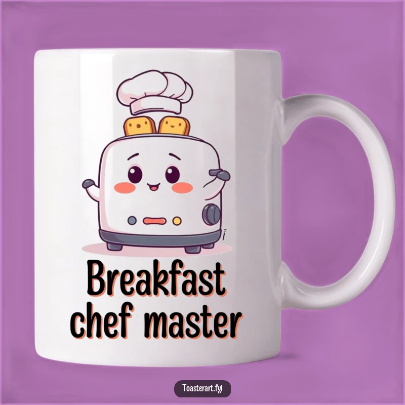 Funny Chef Toaster Mug: Toast Juggling Fun, Perfect Humorous Gift for Cooks