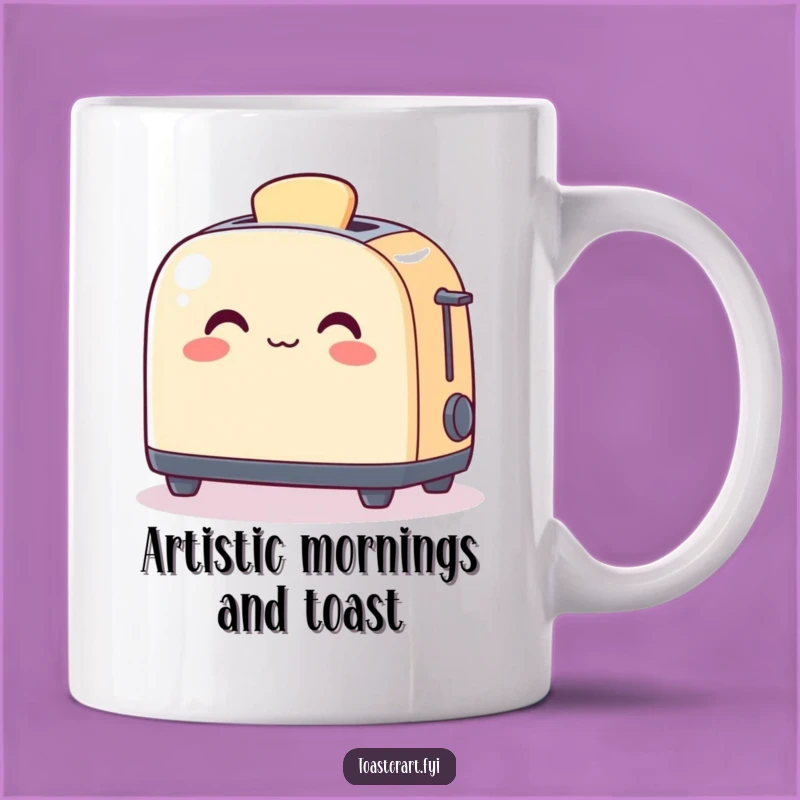 Funny Art-Loving Toaster Mug: A Whimsical Gift for Creative Souls