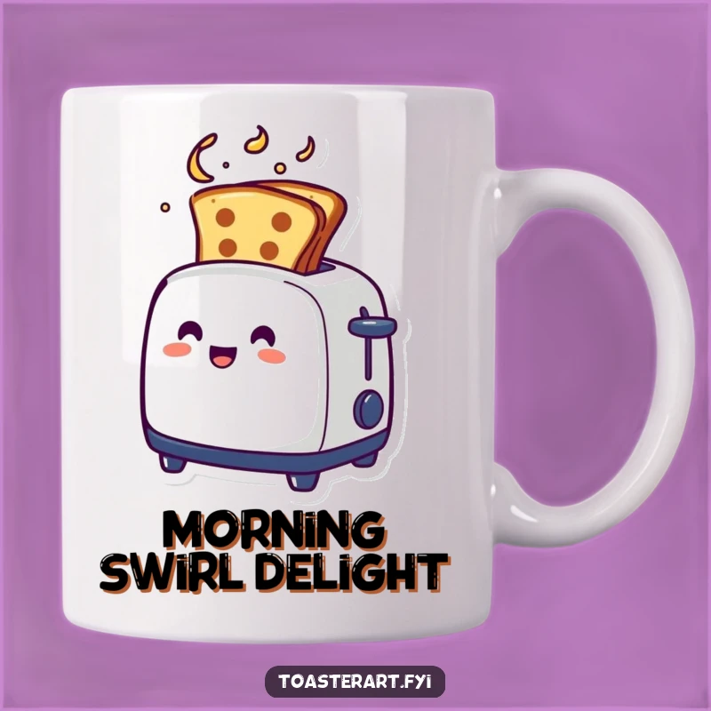 Funny Artistic Swirl Toaster Mug - Creative Toast Design Gift