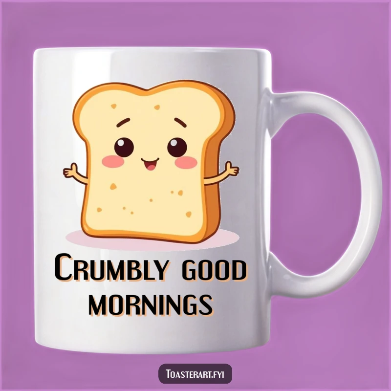 Funny Bread Crumb Shape Mug: Cute Critter Making Funny Toast, Perfect Gift!