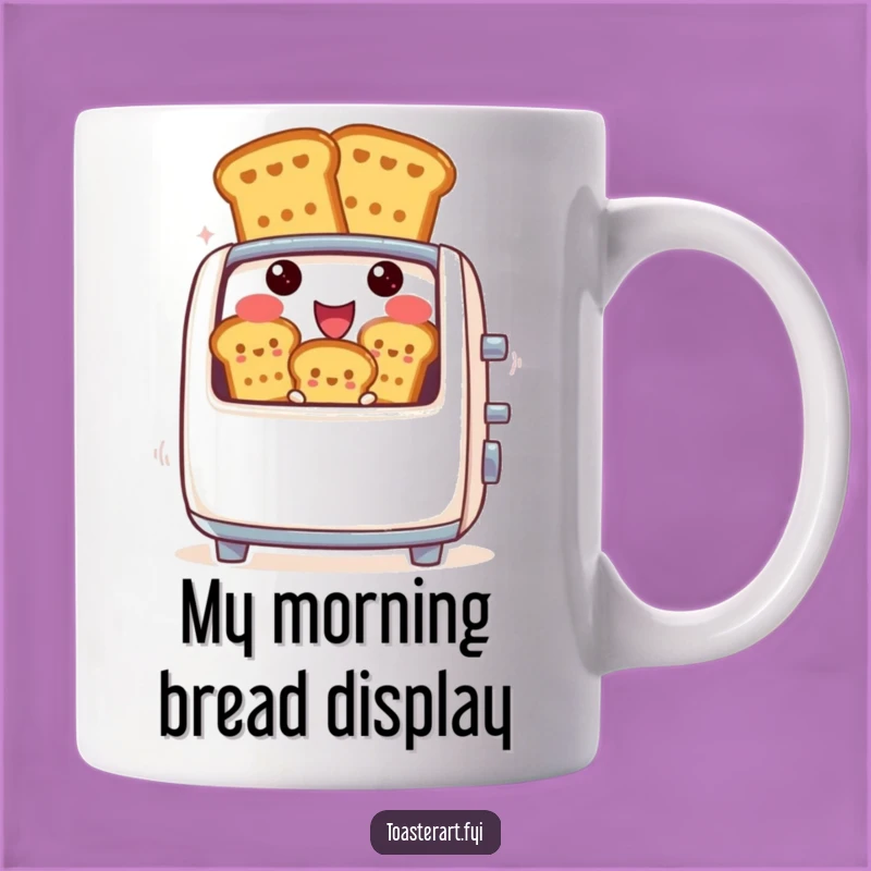 Funny Toast Ejecting Toaster Mug - Hilarious Breakfast Character Gift Idea