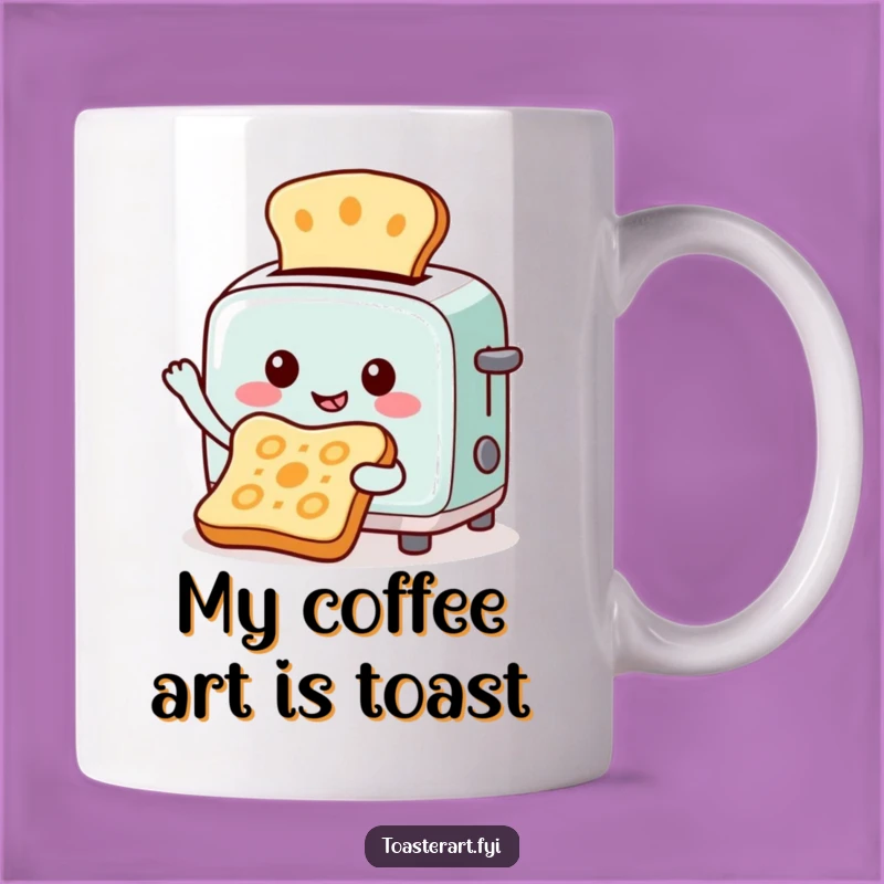 Funny Toaster Artist Mug: Pattern Toast Creator Funny Gift