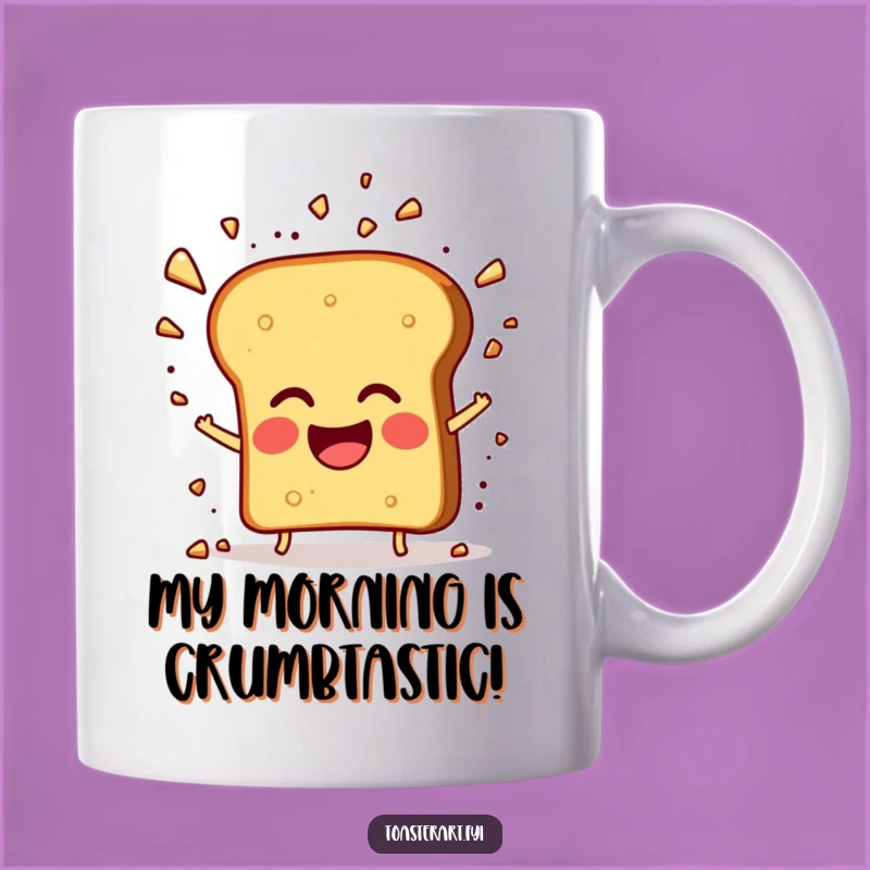 Funny Giggling Toast Mug - A Deliciously Humorous Breakfast Treat Gift