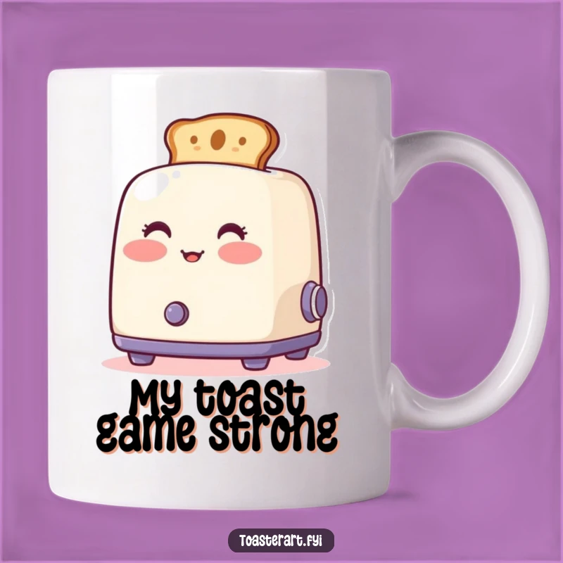 Funny Blushing Toaster Art Mug - A Perfect Artistic Toast Gift