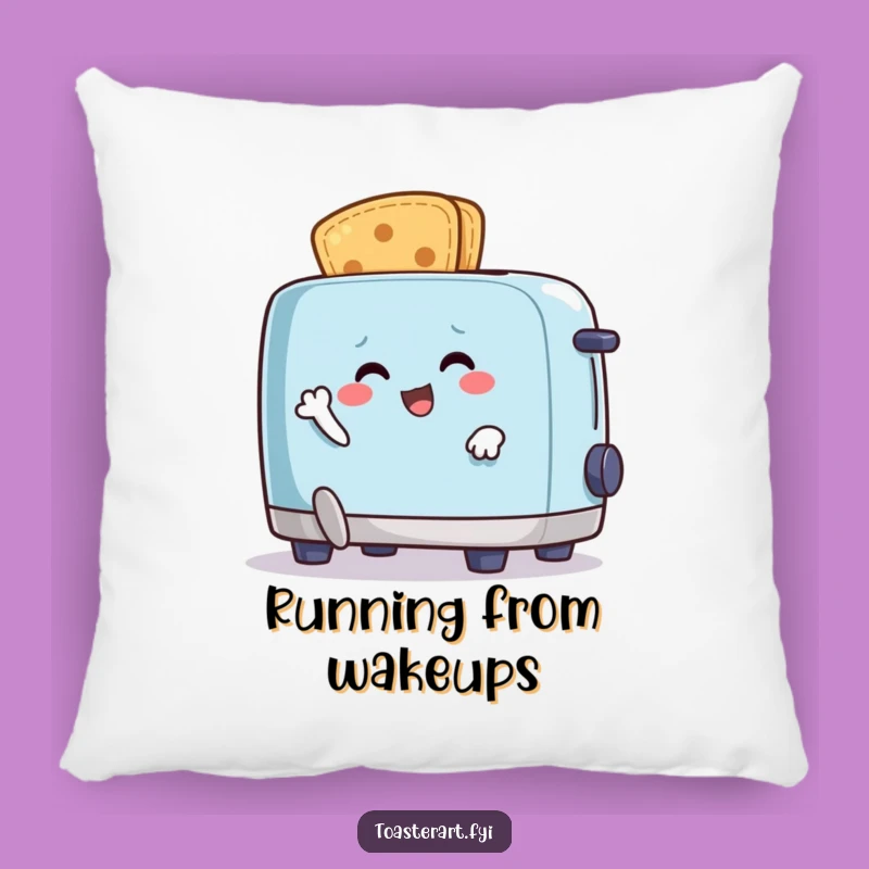 Comfy Funny Crumb Escape Pillow: Cozy Comfort & Breakfast Chaos