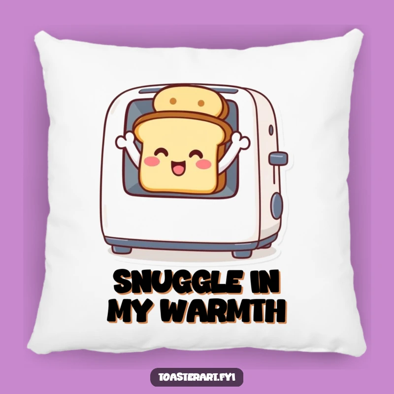 Cozy Funny Toast Wave Pillow - Soft & Cheerful Comfort Gift