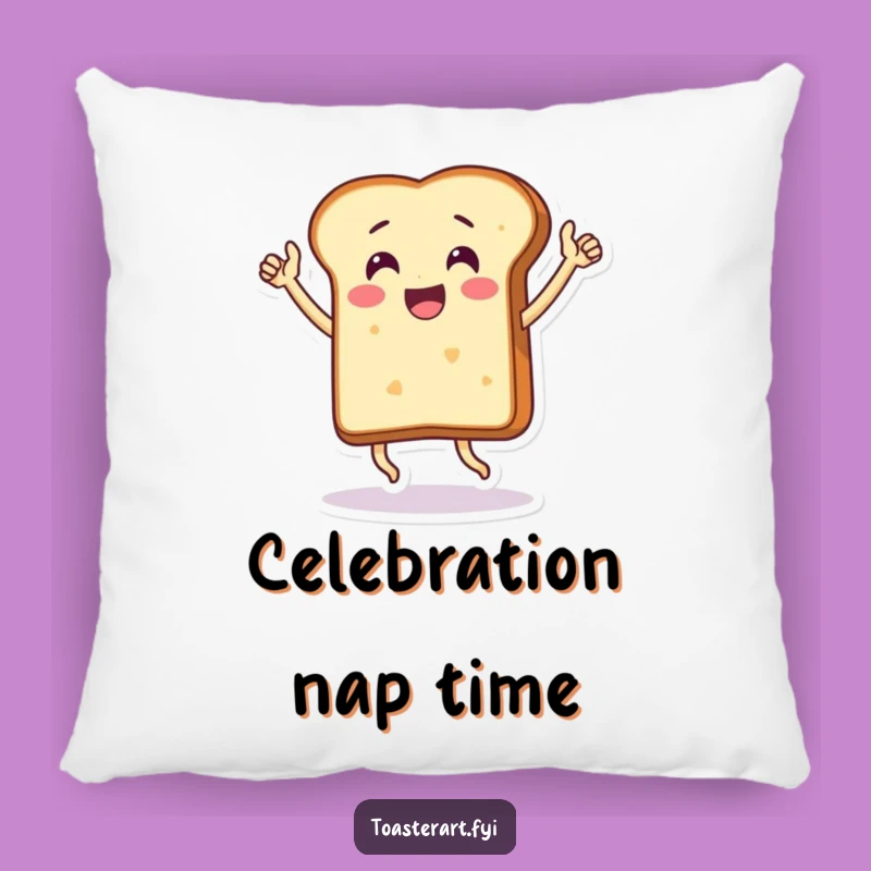 Cozy Funny Victory Bread Pillow - Soft Comfort for Winners