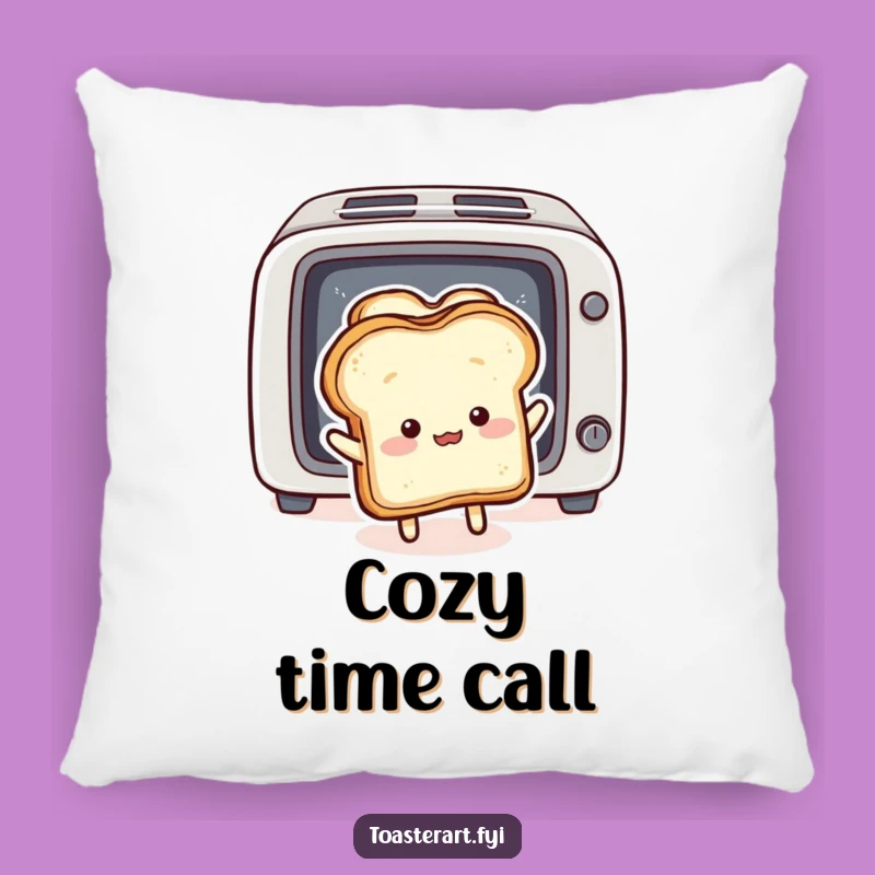 Funny Bread Savior Pillow: Cozy Comical Toast Intervention Cushion