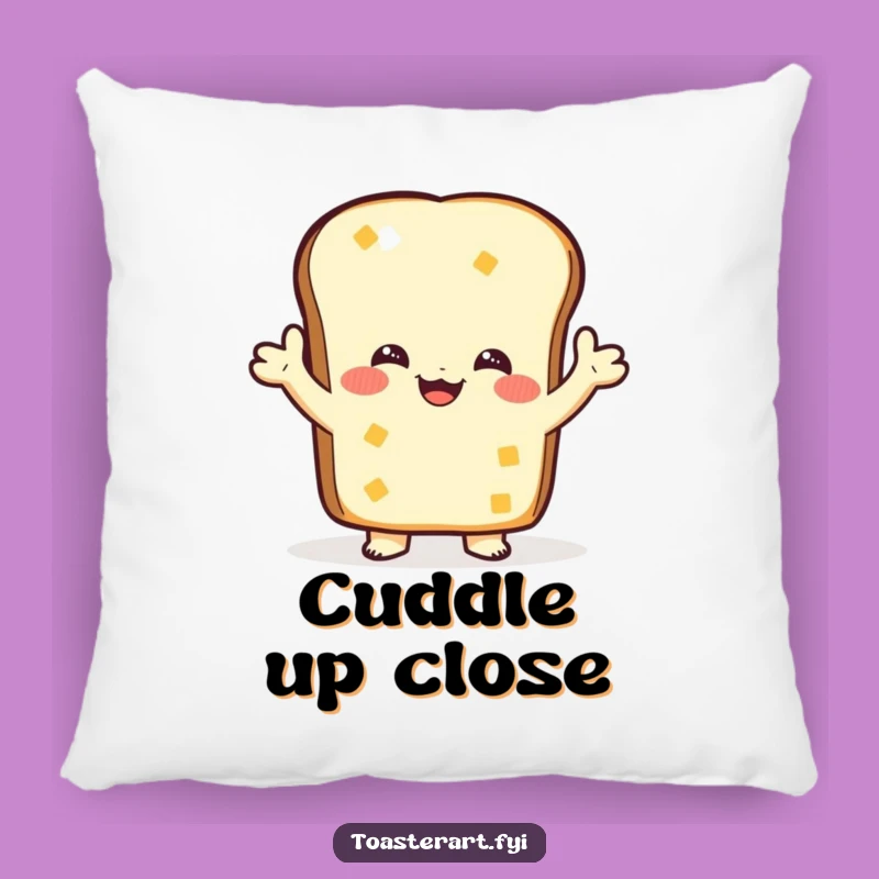 Cozy Funny Toast Hug Pillow: Embrace Comfort, Soft Funny Gift
