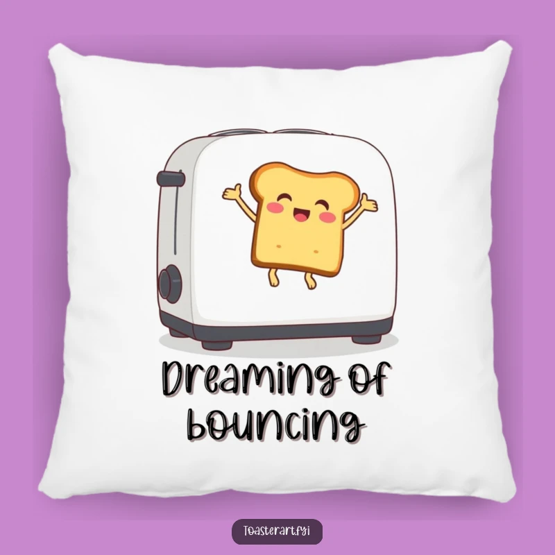 Funny Bouncing Bread Pillow: Comfy and Amusing Accent for Cozy Corners