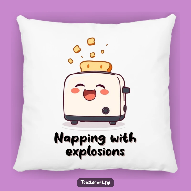 Funny Toast Laugh Pillow: Cozy Comfort with a Hilarious Ejection