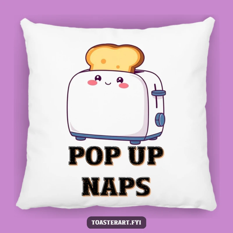Funny Toast Pop Pillow: Giggling Character Cushion for Cozy Breakfasts