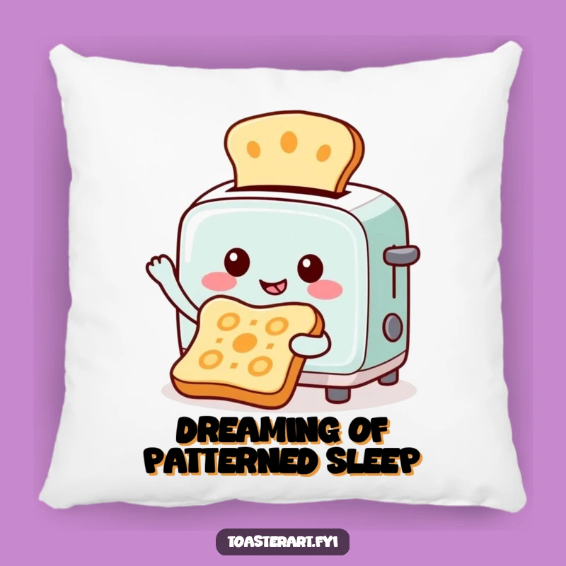 Funny Toaster Artist Pillow: Comfy Toast Masterpiece Funny Gift