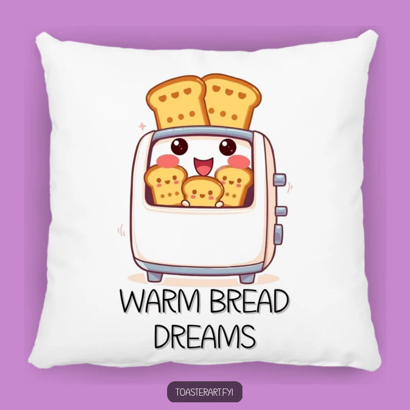 Funny Toaster Character Pillow - Cozy Comfort with a Smile