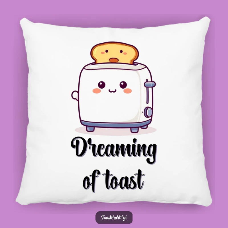 Funny Toaster Smiley Toast Pillow - Soft Comfort with a Playful Breakfast Character
