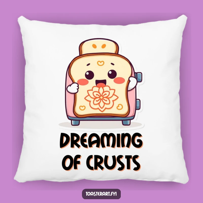 Funny Toaster Toast Comfort Pillow: Cozy & Comedic Home Decor Accent