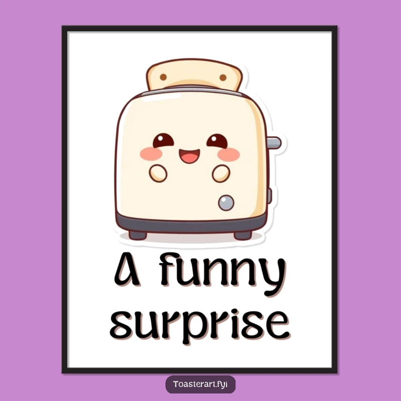 Funny Laughing Toaster Digital Art - Instant Quirky Decor for Your Walls