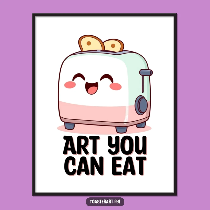 Funny Toaster Art Digital Print - Instant Giggle Wall Decor