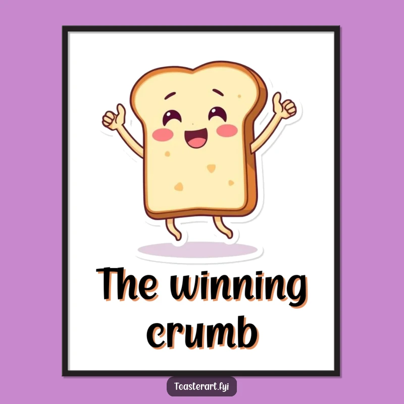 Funny Victory Bread Digital Art - Instant Celebration Decor