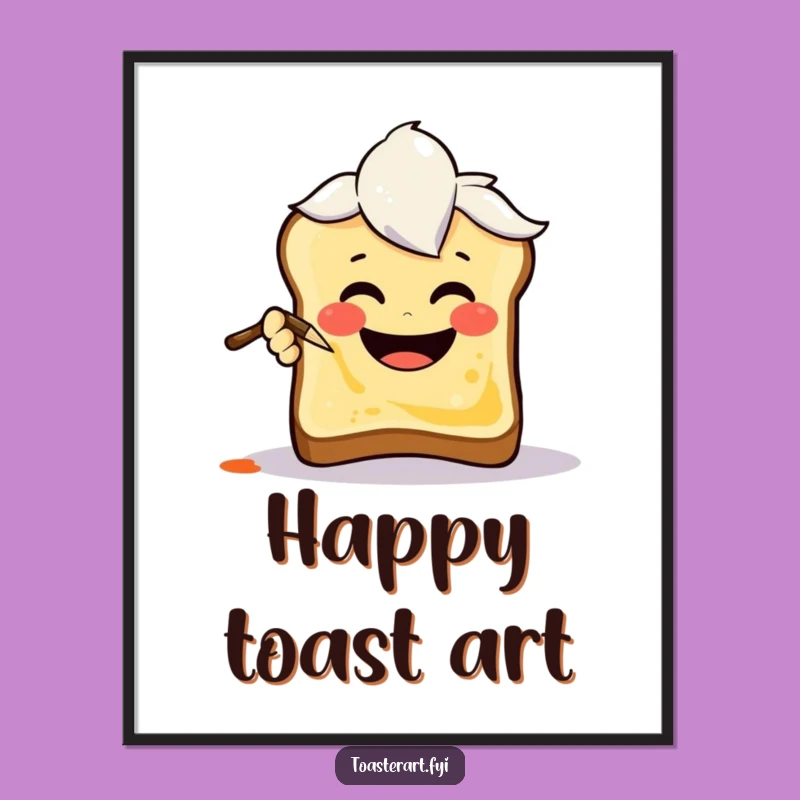 Funny Art Brush Art Digital Print: Instant Joyful Decor, Perfect Gift!