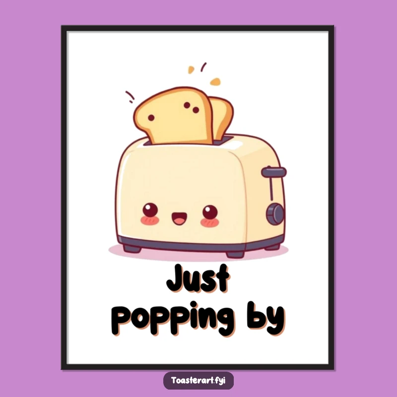 Funny Surprised Toaster Flying Toast Digital Art - Instant Humor Download