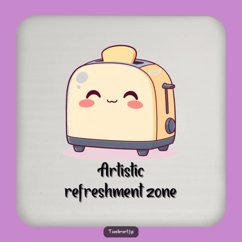 Funny Art Toaster Coaster: Protect Surfaces with Creative Charm