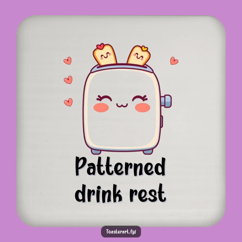 Funny Pattern Toaster Coaster Set: Artful Design, Stylish Funny Gift