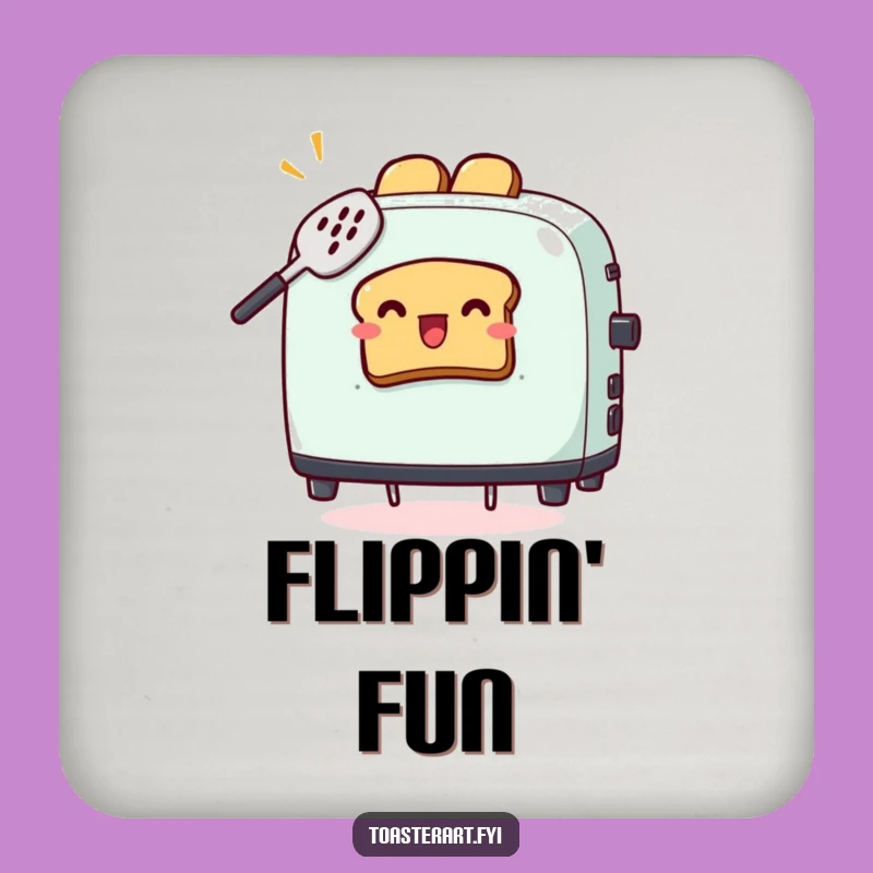 Funny Spatula Toaster Coaster - Protect Surfaces Toast Catching Art, Quirky Comical Gift