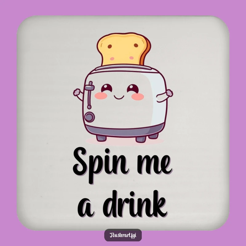 Funny Spinning Toaster Coaster: Playful Toast Protection, Humorous Decor Gift