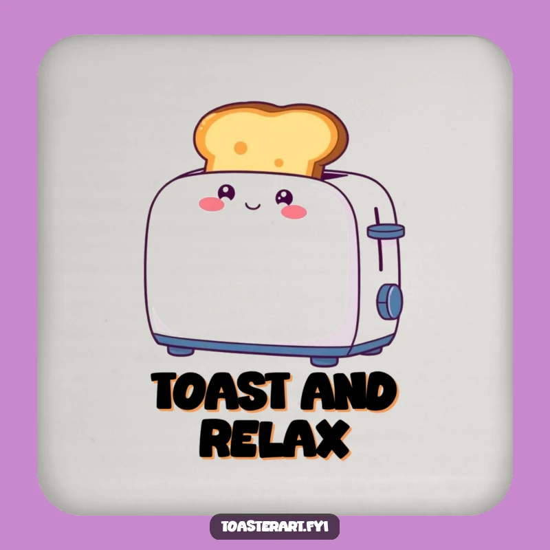 Funny Toast Pop Coaster: Giggling Character for Surface Protection