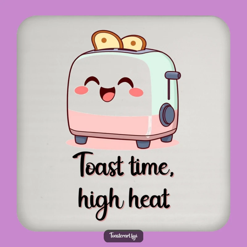 Funny Toaster Art Coaster Set - Protect Surfaces with Humor