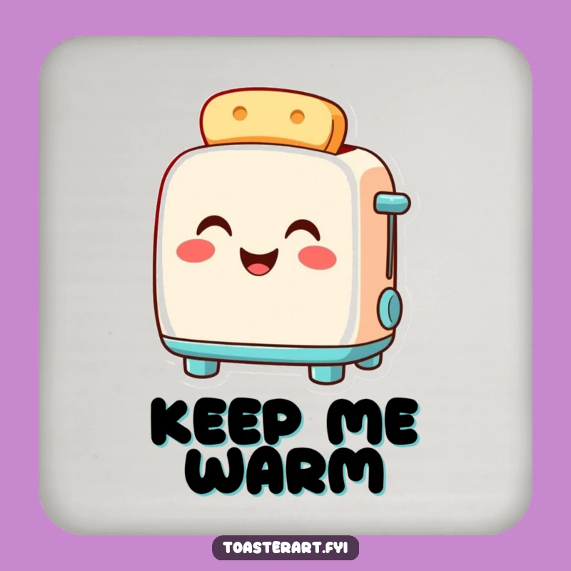 Funny Toaster Drink Coaster: Protect Surfaces with Warmth, Chic Humorous Gift Set