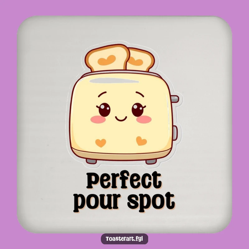 Funny Smiling Toaster Coaster Set - Patterned Toast Table Protection Gift