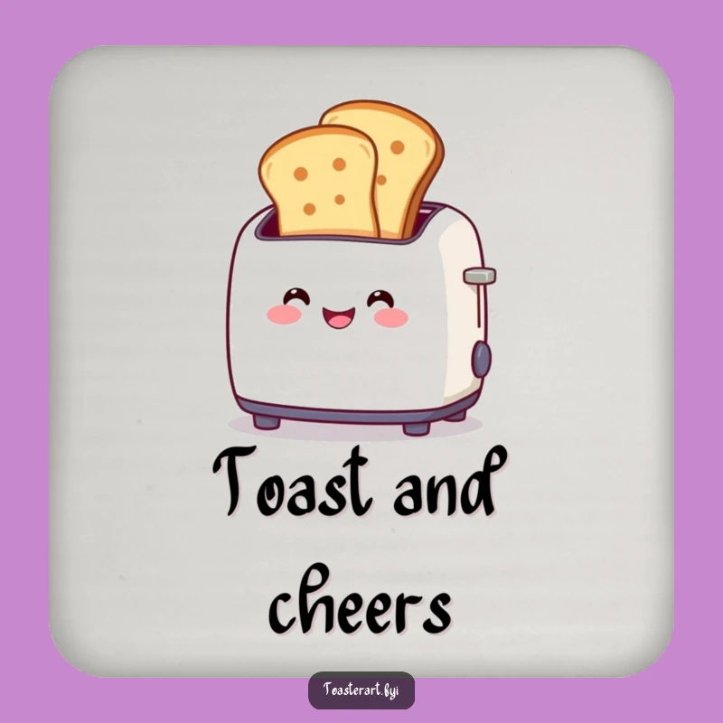 Funny Toaster Pop-Up Coaster - Protect Surfaces with Breakfast Humor!