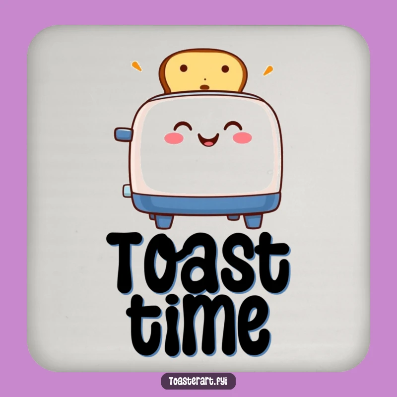 Funny Toaster Toast Coaster Set: Protect Surfaces with Hilarious Breakfast Charm!