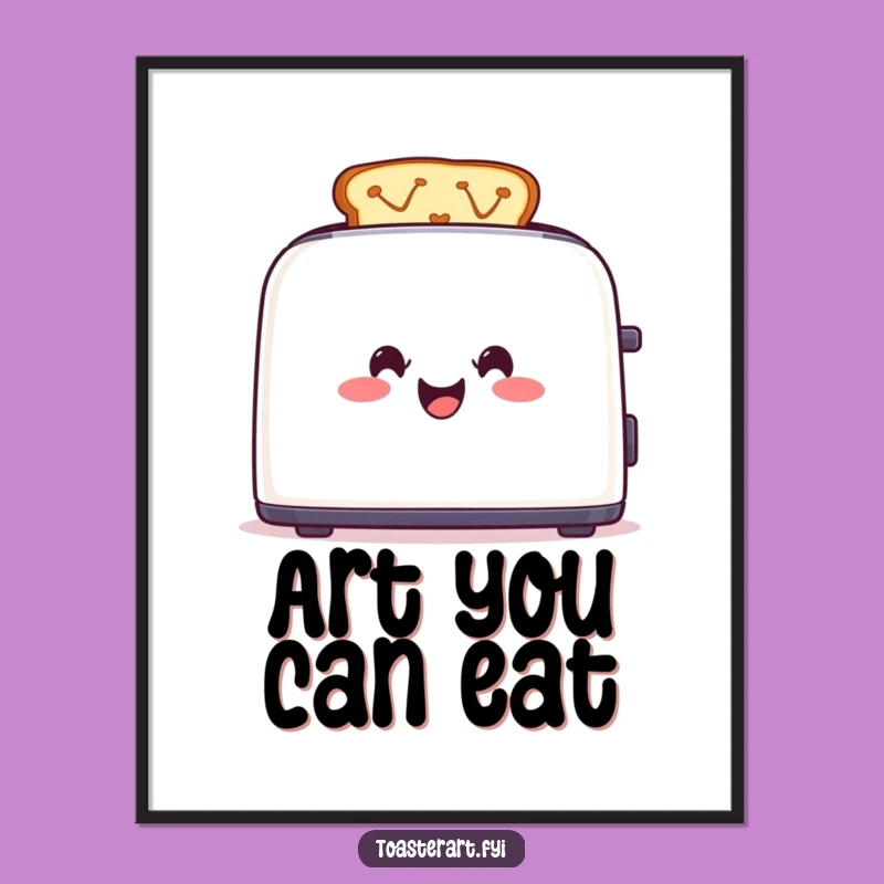Funny Toaster Art Poster: Vibrant Cartoon Creations to Brighten Your Walls