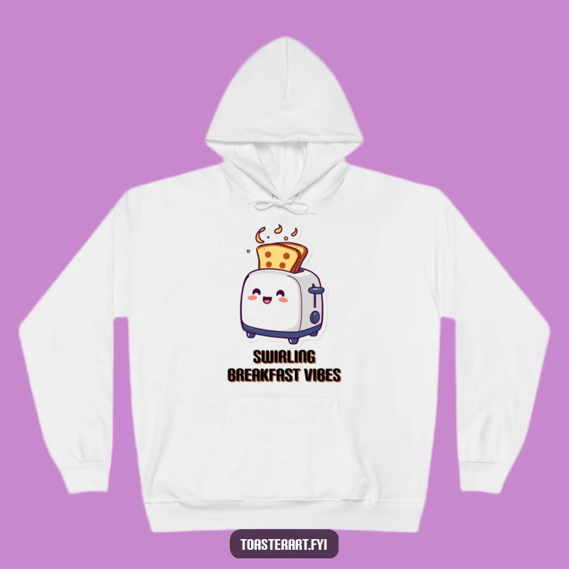 Cozy Funny Artistic Swirl Toaster Hoodie - Creative Warmth Gift