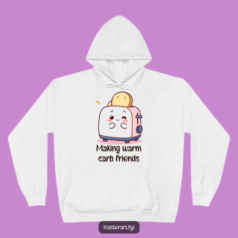 Funny Toaster Bread Hoodie - Cozy Comfort for Breakfast Fans!